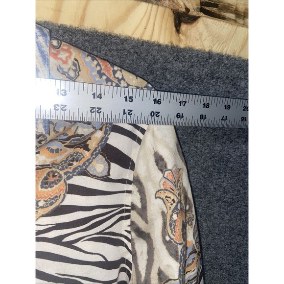 Chico's Batik Print Blouse – Size 1 Batik 100% Cotton Chico's Size 1 (M/8) - Picture 4 of 9